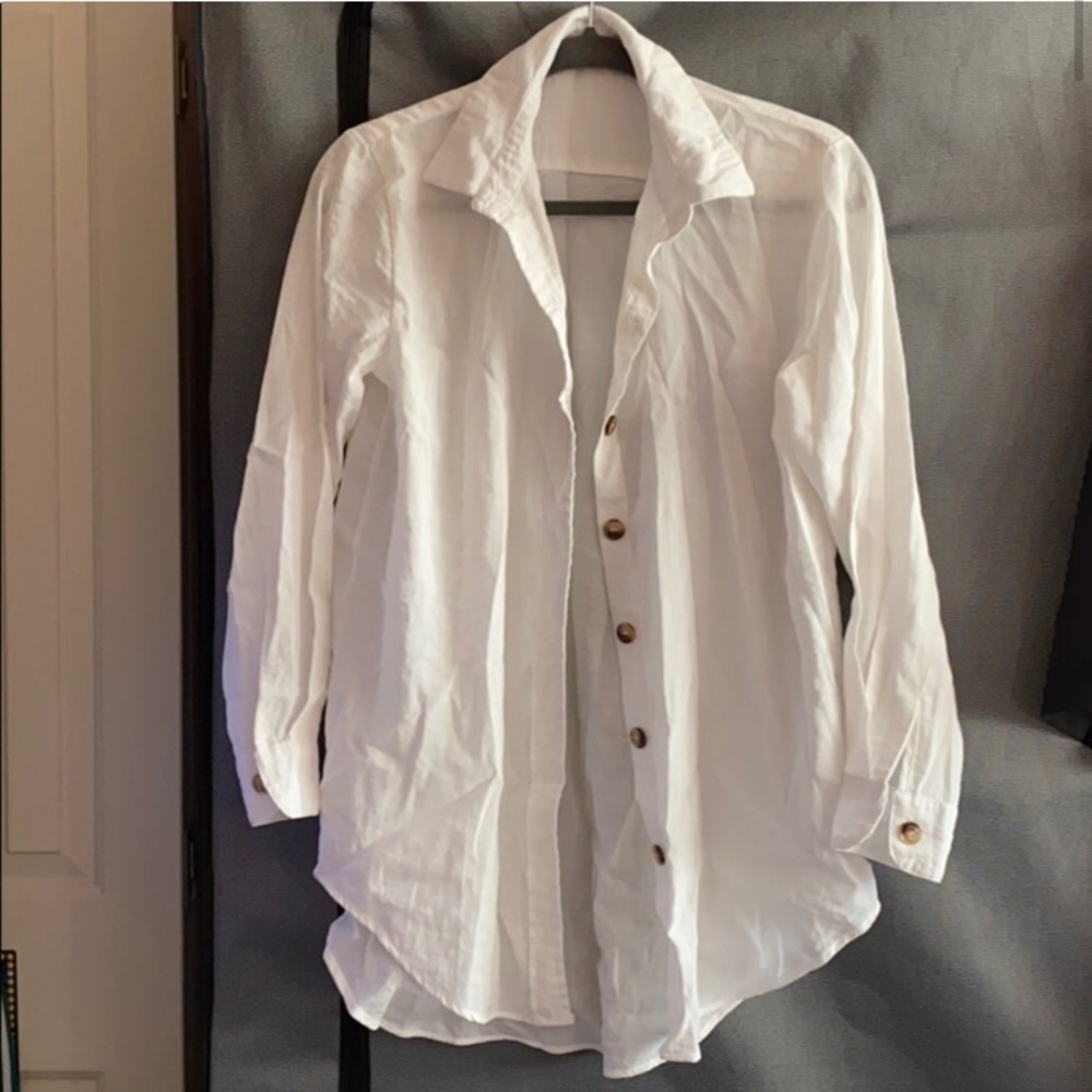 IVIVI White Linen Button Down